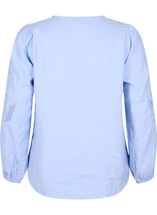 Bluse i Tencel ™ Modal med broderidetaljer, Serenity, Packshot image number 1