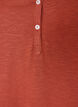 T-skjorte med knappdetalj, Brun, Packshot image number 2