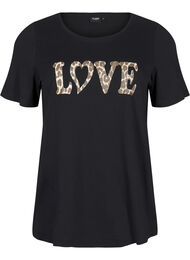 FLASH - T-skjorte med motiv, Black Leo Love