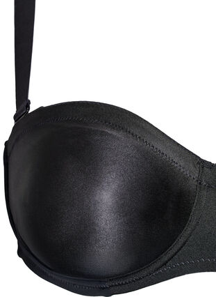 Zizzi Stroppeløs bh med bøyler, Black, Packshot image number 3