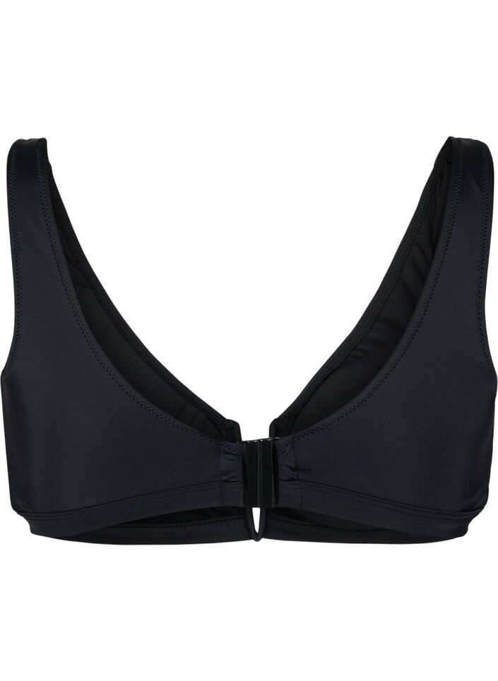 Bikinioverdel med V-tråd og avtagbare innlegg, Svart, Packshot image number 1