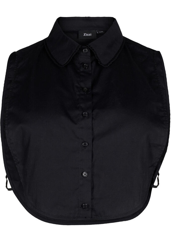 Krage med blondebånd, Black, Packshot image number 0