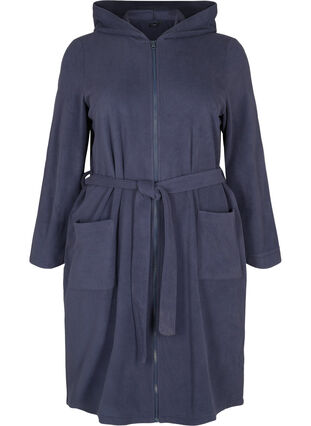 Badetøy med glidelås og hette., Peacoat, Packshot image number 0