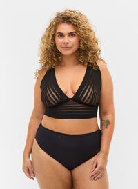 Taitruse med mesh og normal høyde i livet, Black, Model