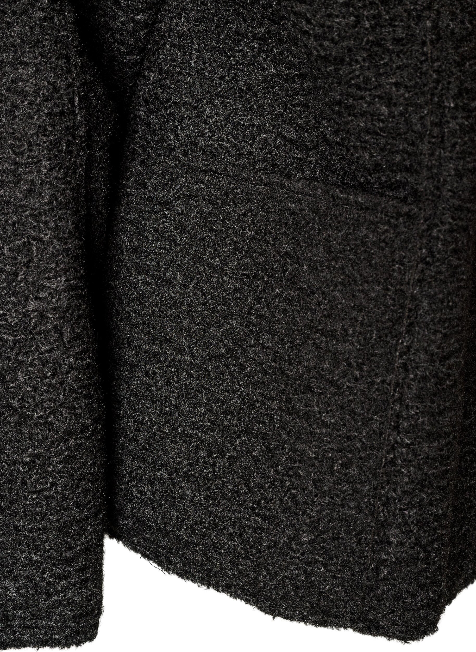 ZizziLoose fit cardigan med lommer, Svart, Packshot image number 3