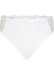 Mikrofiberstring med blonde, Bright White