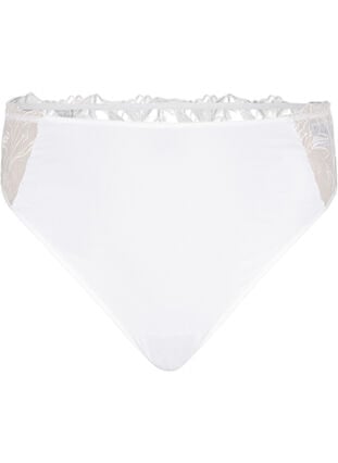 Zizzi Mikrofiberstring med blonde, Hvit, Packshot image number 0