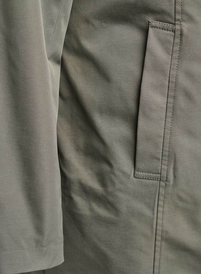 Jakke med lommer og høy krage, Grønn, Packshot image number 3