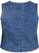 Denimvest med smal passform, med knapper, Blue Denim, Packshot image number 1