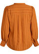 Bluse med vertikale striper, Orange, Packshot image number 1