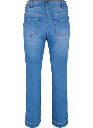 Ellen jeans med høyt liv og bootcut, Blue denim, Packshot image number 1