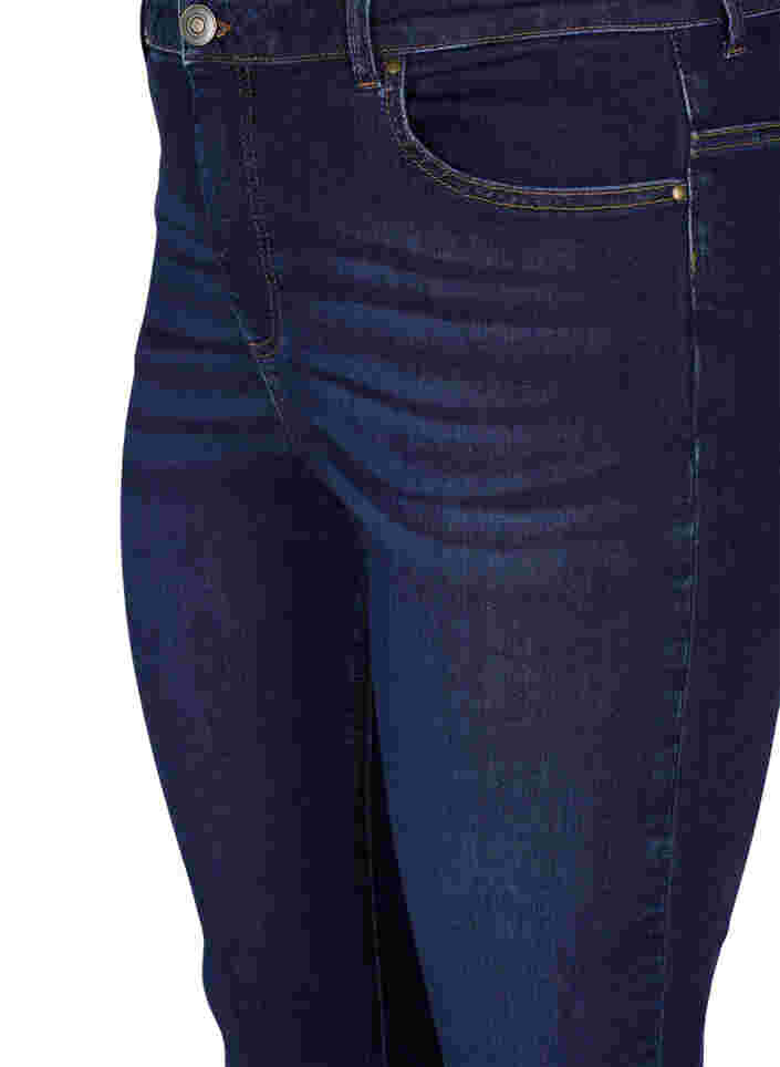 Ellen bootcut jeans med høyt liv, Dark blue, Packshot image number 2