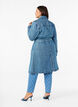 Trenchcoat i denim med belte, Blue Denim, Model image number 1