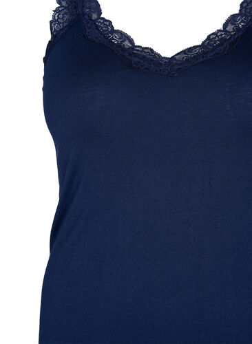 Topp med blonder, 2 stk., Navy B/Jolly Green, Packshot image number 2