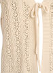 Strikket vest med hullbroderi og knyting, Beige, Packshot image number 2