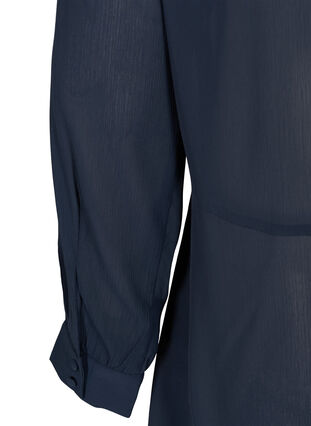 Langermet tunika med knytedetaljer, Navy Blazer, Packshot image number 3