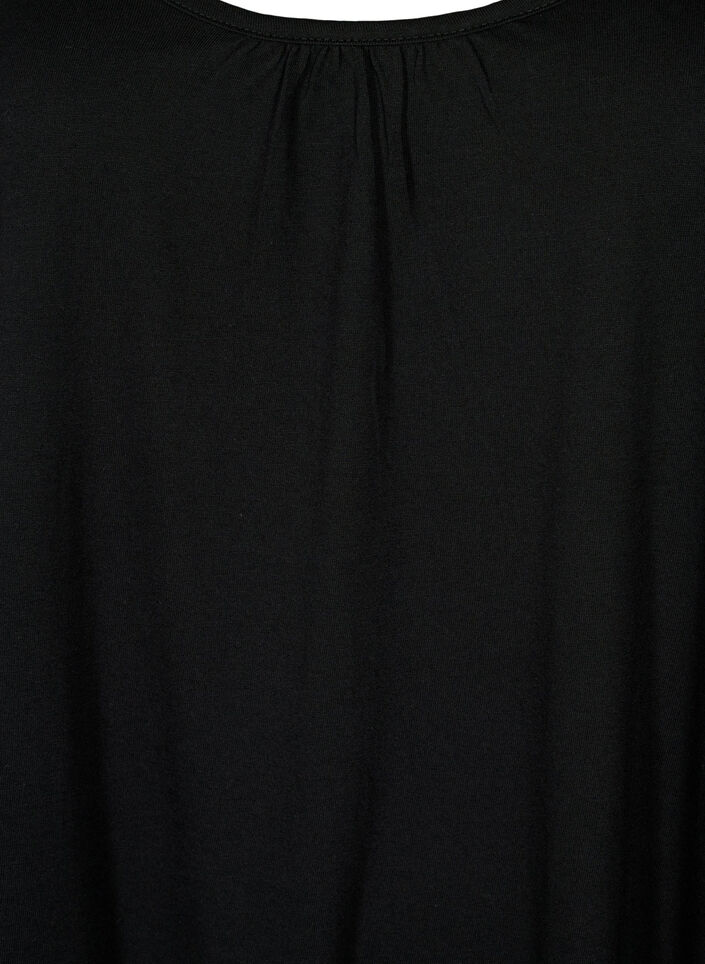 2 pakk topper i bomullsblanding, Deep Lavender/Black, Packshot image number 3