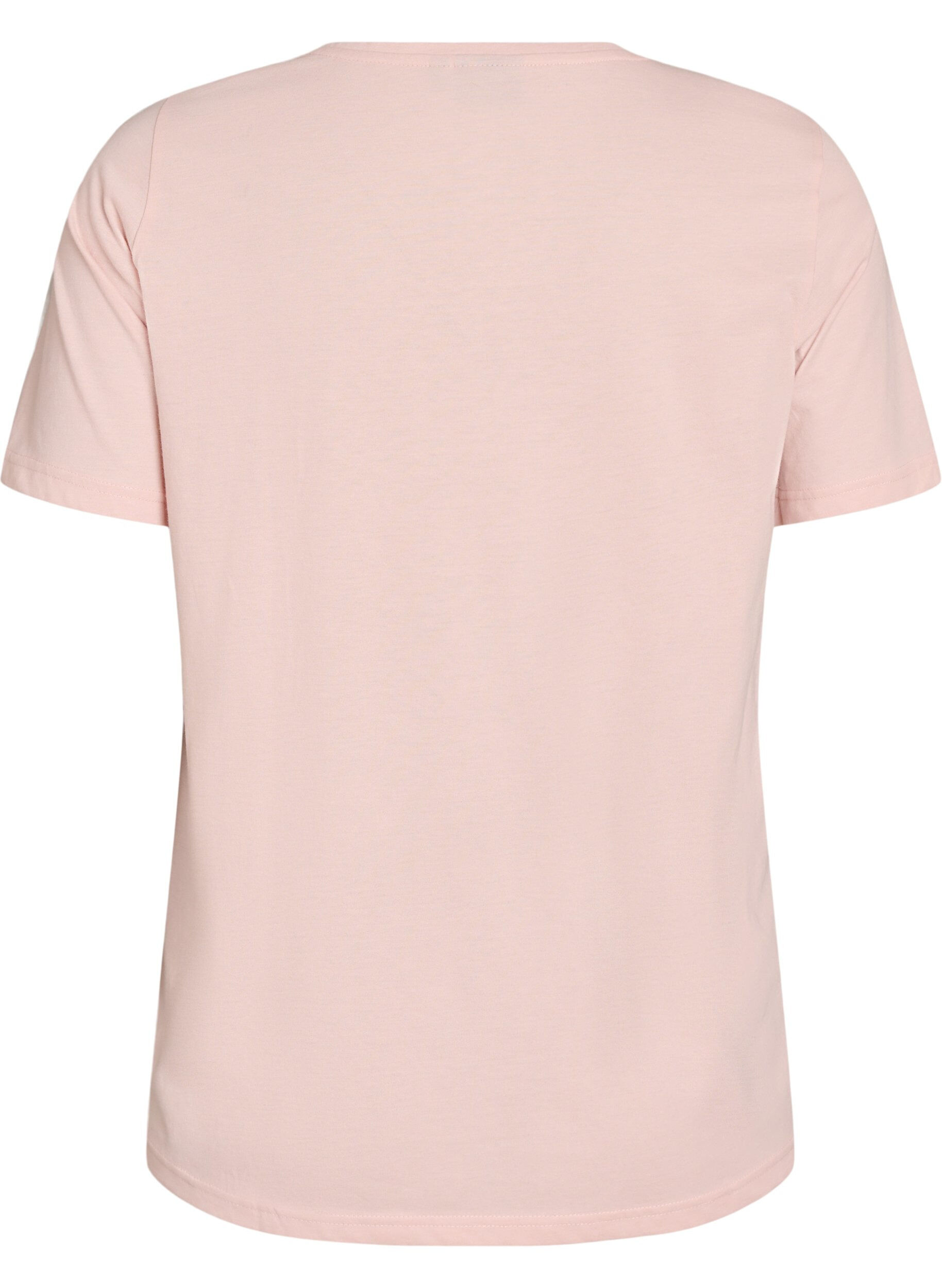 ZizziT-skjorte med trykk, Rosa, Packshot image number 1