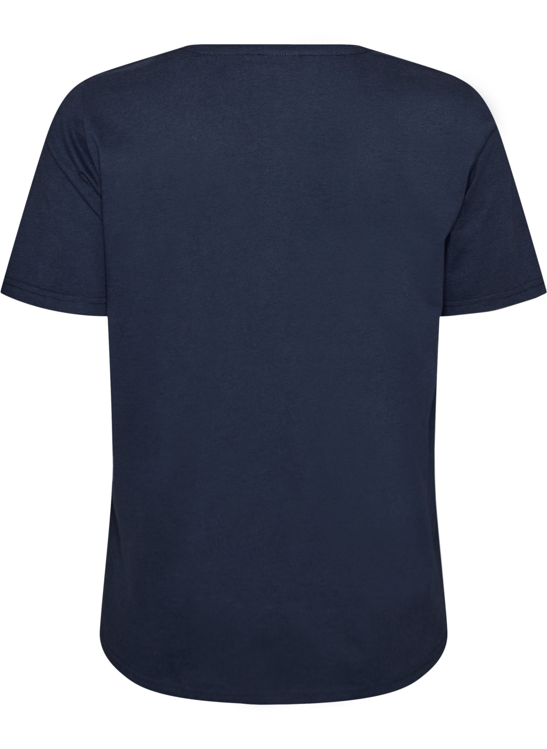 ZizziT-skjorte med trykk, Bl&aring;, Packshot image number 1