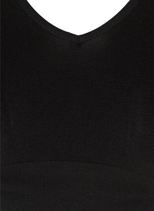 BH uten bøyle med V-hals, Black, Packshot image number 2