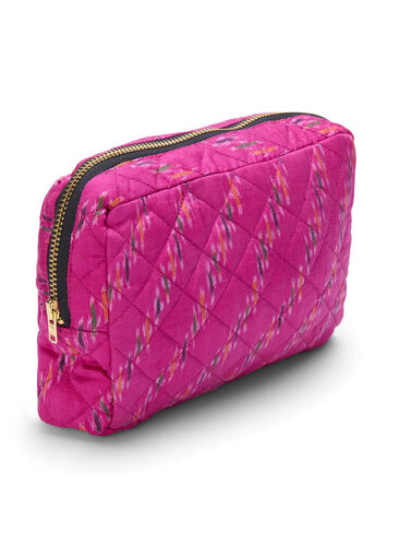 Toalettveske av indiske vintage sarier, Very Berry AOP, Packshot image number 1
