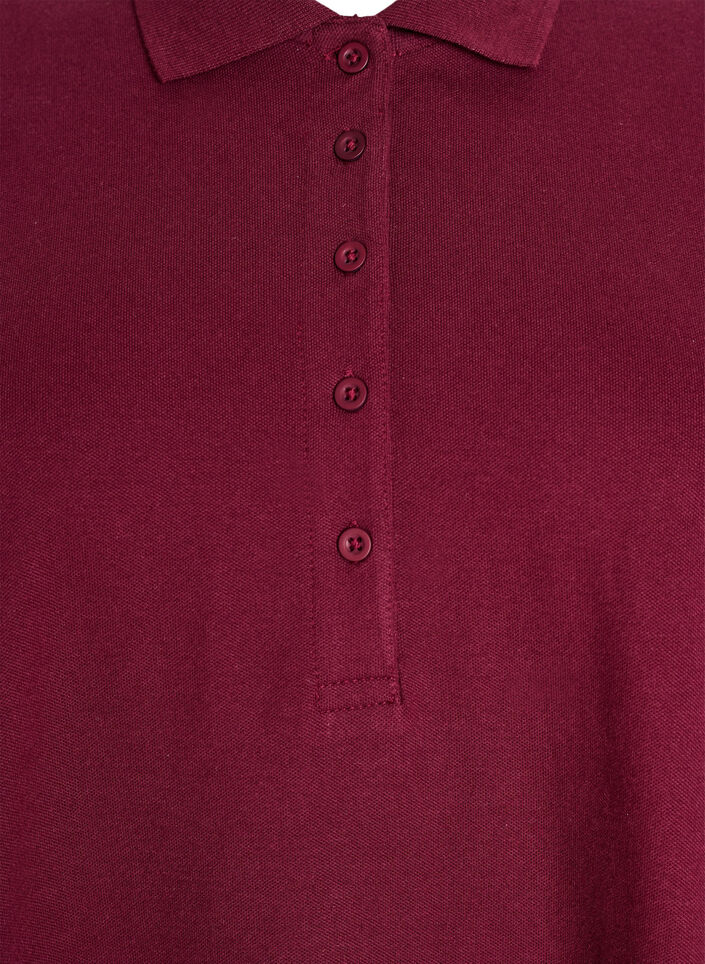 Kort A-formet polokjole, Mørk Bordeaux, Packshot image number 2