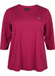 Treningsbluse med 3/4-ermer, R&oslash;d, Packshot image number 0