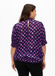 Kortermet smokk bluse med trykk, Medieval Bl. Dot AOP, Model image number 1