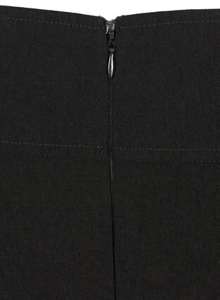 Blyantskjørt med glidelås, Black, Packshot image number 2