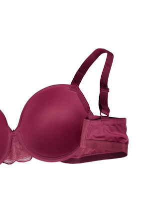 Zizzi Formstøpt BH med mesh, Rhododendron, Packshot image number 3