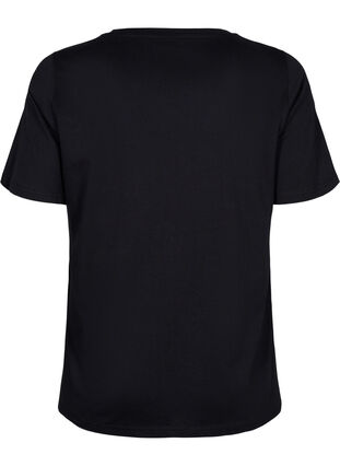 T-skjorter med nagler i økologisk bomull, Black Owl, Packshot image number 1