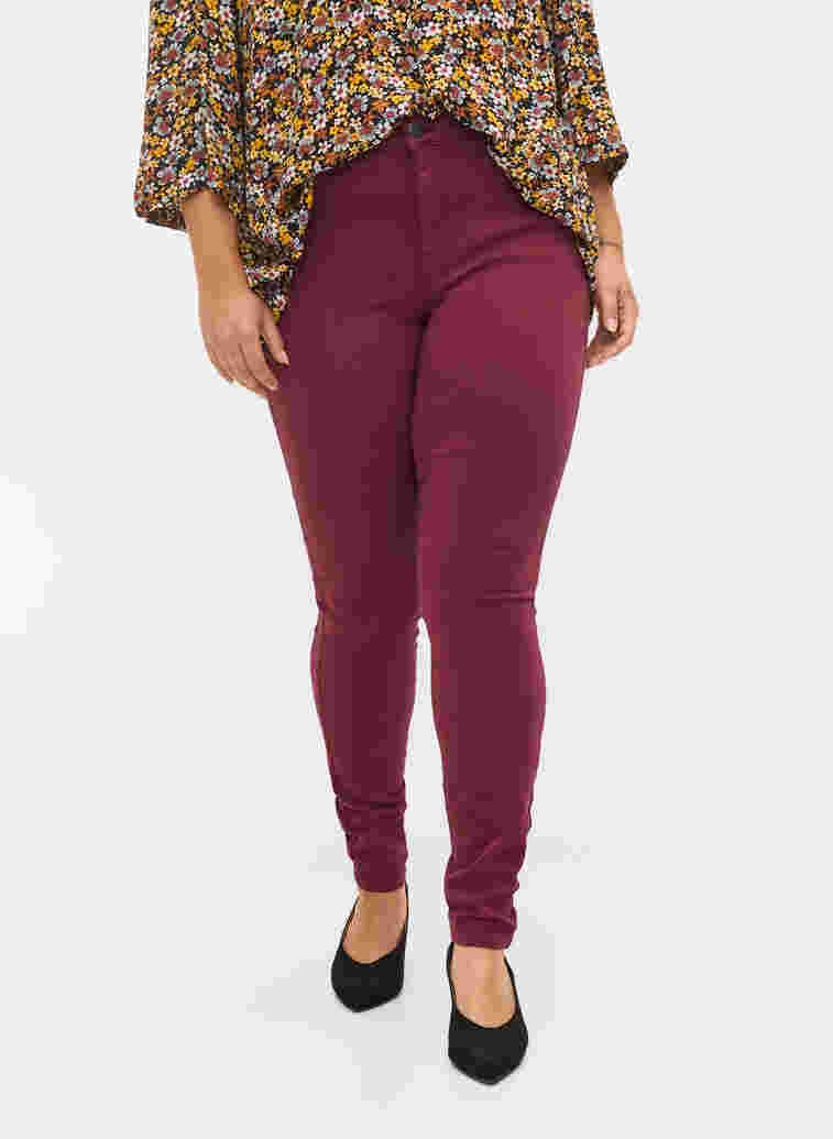 Super slim Amy jeans med høyt liv, Port Royal, Model image number 2
