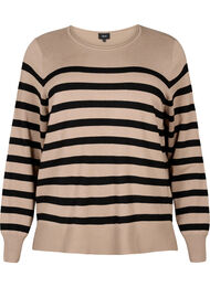 Stripete bluse i viskose, Fungi Stripe Comb