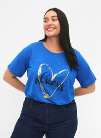 FLASH - T-skjorte med motiv, Princess Blue, Model