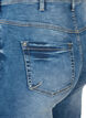 Cropped Amy jeans med glidelåsdetaljer, Blå, Packshot image number 3