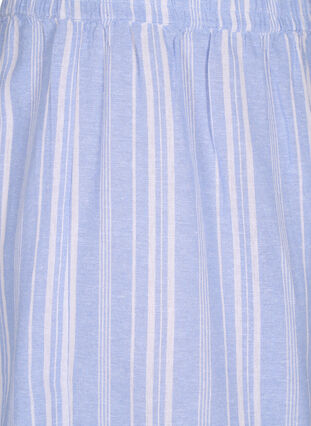 Stripete shorts i en blanding av lin og viskose, Serenity Wh.Stripe, Packshot image number 2