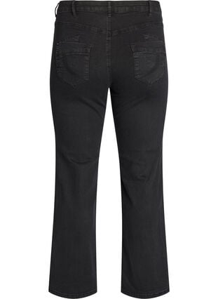 Zizzi Regular fit Gemma jeans med høy midje, Svart, Packshot image number 1
