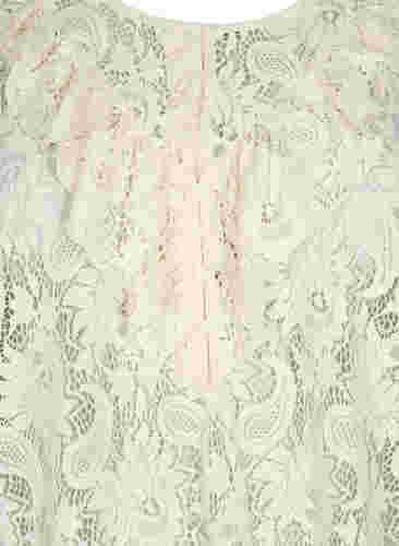 Blondebluse med volangdetalj, Off White, Packshot image number 2