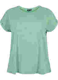 Melert T-skjorte med korte ermer, Jolly Green Mél
