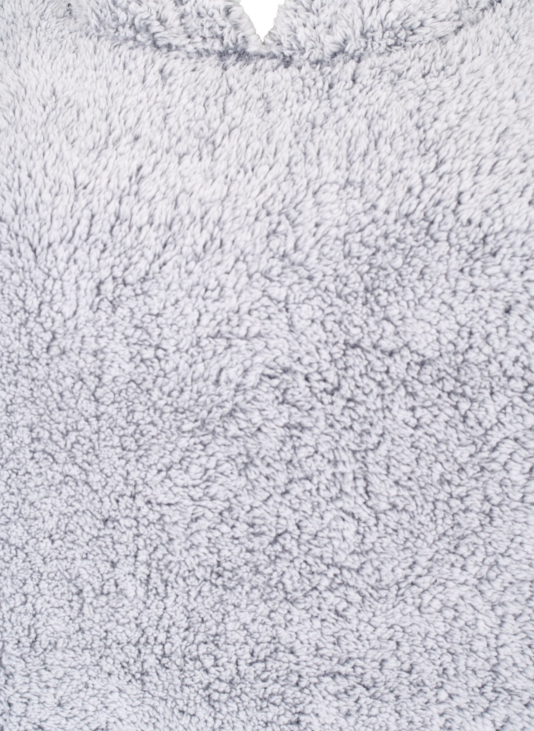 Zizzi Oversized teddykjole med lomme, Grey Melange, Packshot image number 2