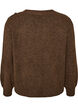 Strikket bluse med knappdetalj, Brun, Packshot image number 1