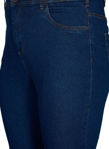 FLASH - Høytlivs jeans med bootcut, Blue denim, Packshot image number 2