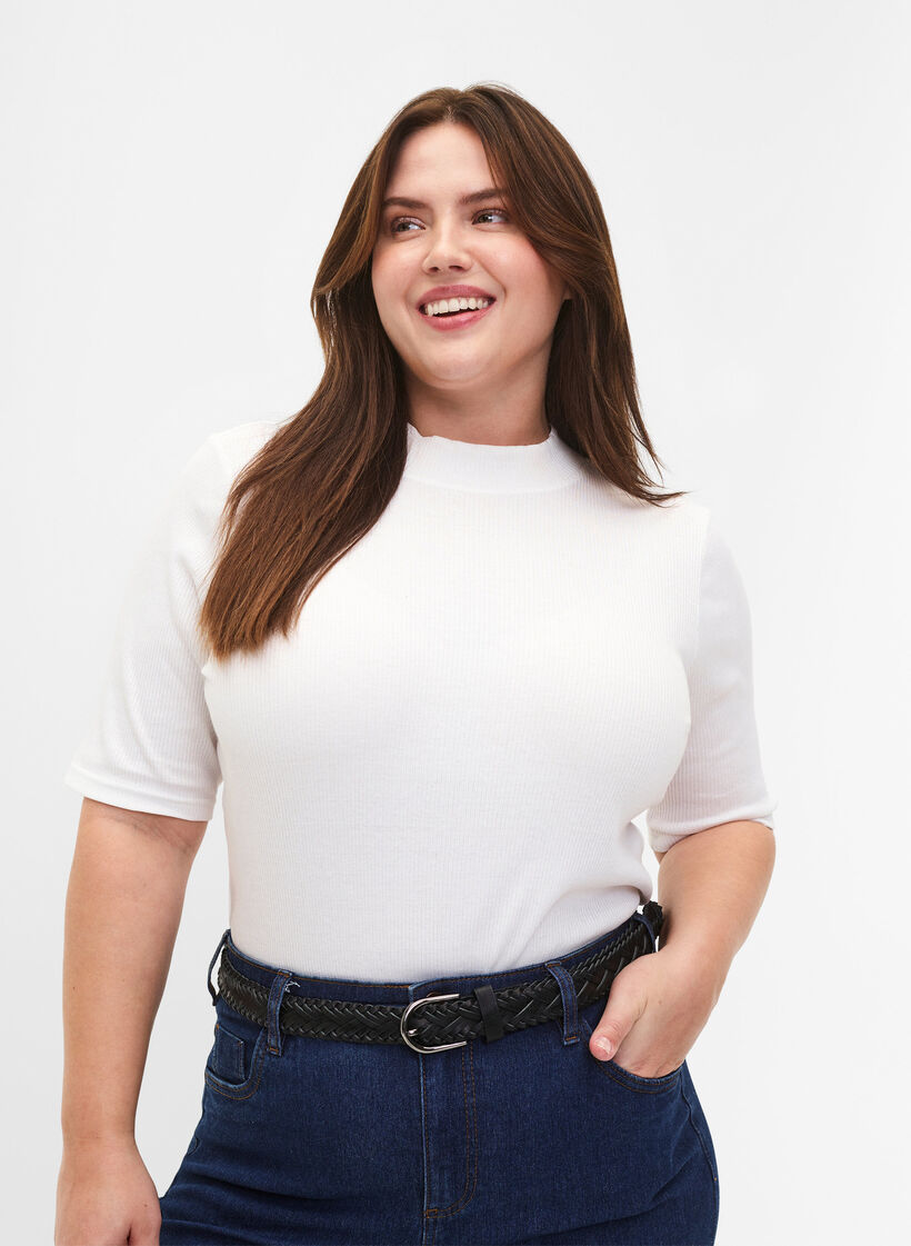 Flettet belte, Black, Model image number 0