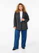 Blazer i ullblanding med lommer, Dark Grey Melange, Model image number 2
