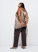 Stroppetopp med blonder og asymmetrisk kant, Beige, Model image number 2