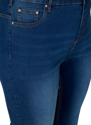 Ellen bootcut jeans med høyt liv, Blue denim, Packshot image number 2