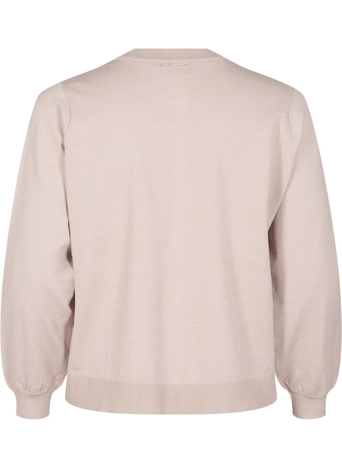 Strikket cardigan med sløyfer, Simply T. Black Bows, Packshot image number 1