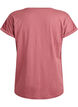 Kortermet t-skjorte i en bomullsblanding, Rosa, Packshot image number 1