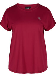 Ensfarget T-skjorte til trening, Beet Red