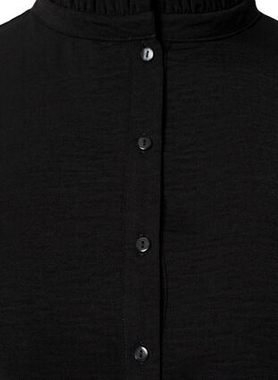 Langermet tunika med volangkrage, Black, Packshot image number 2